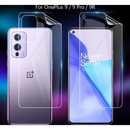 For OnePlus 9 Pro 9R oneplus9pro oneplus9 5G Clear TPU / Matte Anti-Fingerprints Hydrogel Full Cover Soft Screen Protector Film