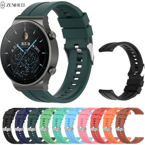 22mm Watch Strap For Huawei Watch GT 2 Pro / GT 2e / GT2 46mm / Honor Watch GS Pro / Honor Magic 2 46mm Silicone Watchband