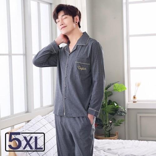 5XL Luxury Men Pajama Sets Long Plus Size Pajamas Mens Home Cloths Cardigan Suit Winter Autumn Sleepwear Winter Pajama Pijama