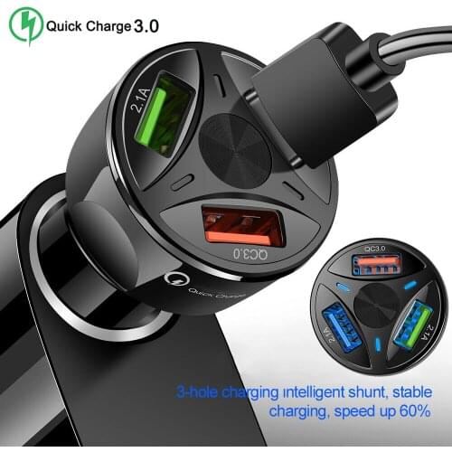 Car Cigarette Lighter socket usb charger Quick Charge 3.0 Car Charger Adapter For Mobile Phone Fast Charging Usb Car Charger