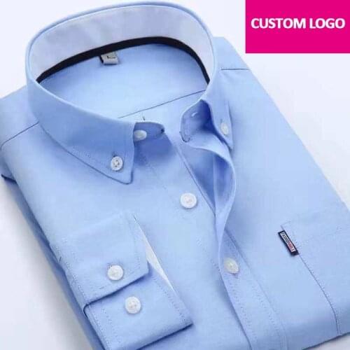 Custom Logo printed Uniform Shirt Company Team Work Shirts Suit DIY text or picture embroidery business shirt