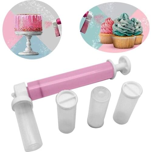Cake Manual Airbrush Spray Gun Decorating Spraying Coloring Baking Decoration Cupcakes Desserts Kitchen Pastry Tool Accessories