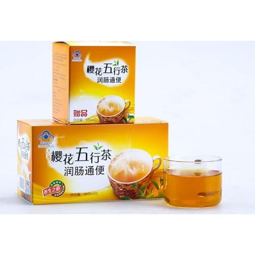 30 packs/box Sakura Five Elements Tea Nourishes the bowel and clears the bowel tea