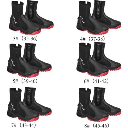 5mm Easy Zip Wetsuit Boots Surfing Beach Scuba Diving Boots Booties Adults