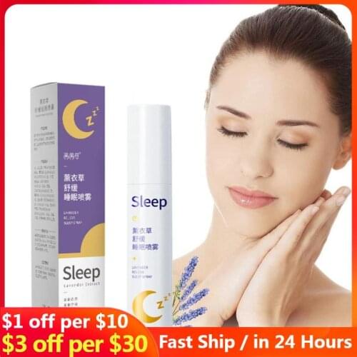 Sleep Spray Insomnia Essential Oil 90ML Lavender Pillow Soothe Sleep Deep Enjoyable Sleep Insomnia Therapy Sleep Aids Spray