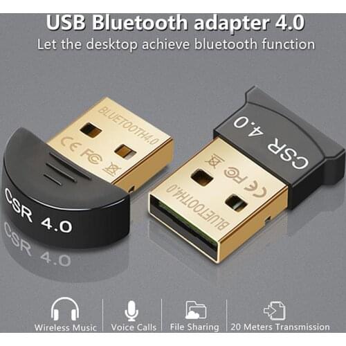 Usb Bluetooth CSR4.0 Adapter Zender Ontvanger Audio Bluetooth Draadloze Usb Audio Receiver Mouse Nieuwste For Pc Computer Laptop