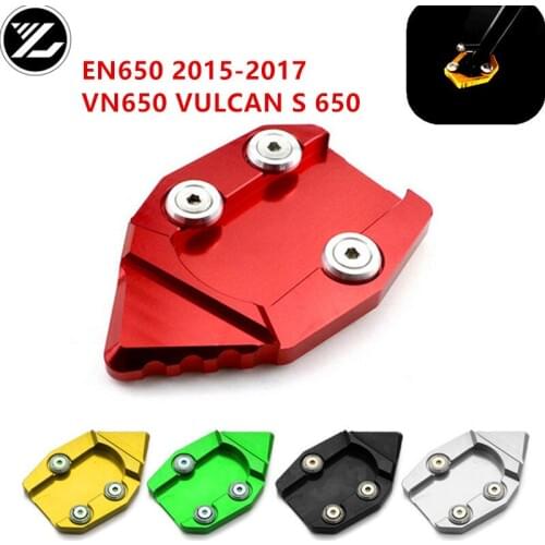 Motorcycle Side Stand Kickstand Enlarge Extension Pad for KAWASAKI EN650 2015-2017 VN650 VULCAN S650 2015 2016 2017