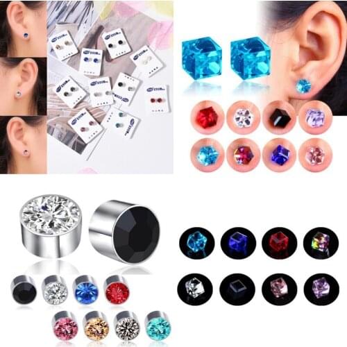 1 Pair Magnetic Therapy Weight Loss Earrings For Women Healthy Stimulating Acupoints Healthy Stud Earring Bio In Ear Slimming