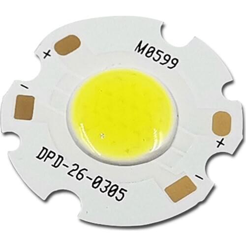 10pcs 3W 9V Round COB Chip On Board LED Light Source Emitting Diode for LED Spotlights Downlights Ceilling Lamps 12mm Lighting
