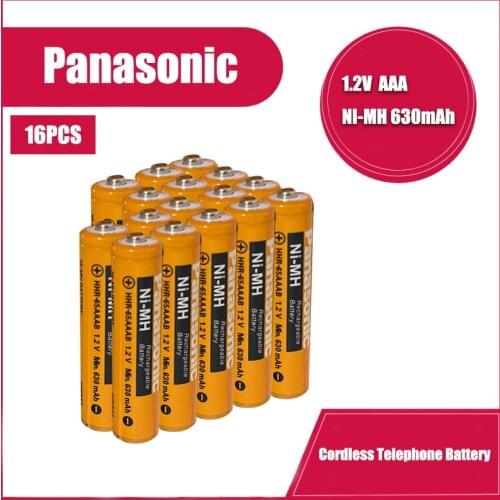 16PCS AAA PANASONIC 1.2V 630mAh Rechargeable NiHM Battery Charging times or 1200 times