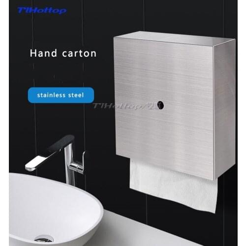 304 Stainless Steel Hidden Hands Carton Hotel Bathroom Mirror After Smoke Box Wall Clean Hand Towel Rack