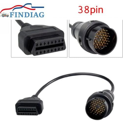 Best Discount 38 PIN For Benz Diagnostic Interface Connector For Mercedes OBD2 Cable 38 Pin To 16 Pin Automotive Connector