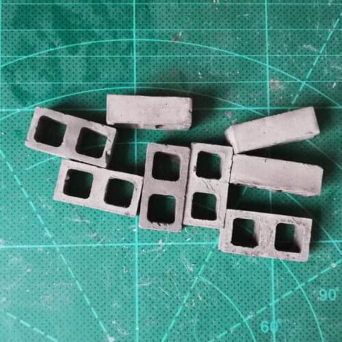 60pcs 1/12 Scale hollow cement brick DIY sand table model building building landscape Free Shipping