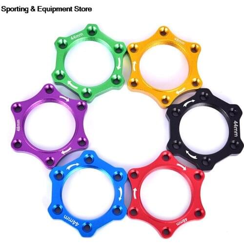 44mm/48mm Mountain Bike Hub Disc Brake Rotor Adapter for Bicycle Freewheel Parts Accessories - Select Colors & Sizes