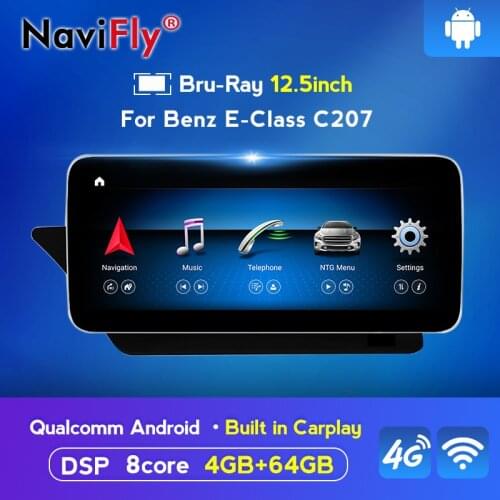 Android 10 HD IPS Screen Car Multimedia player radio cassette for for Ben z E Class Coupe 10-12 Screen W207 A207 C207