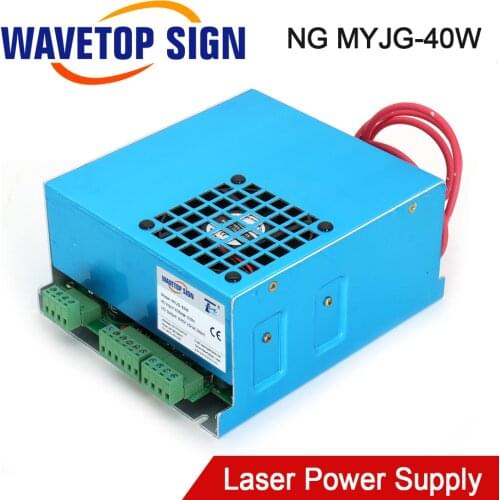 WaveTopSign MYJG-40 CO2 Laser Power Supply 40W 110V/220V For CO2 Laser Tube High Voltage Engraving Cutting Machine
