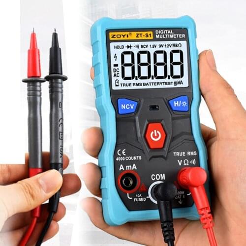 ZT-S1 Automatic Range Digital Multimeter True-RMS intelligent NCV 4000 Counts AC/DC Voltage Current Ohm Test Tool Full-Automatic