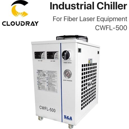 Cloudray S&A CWFL-500AN & 500BN & 500DN Industry Air Water Chiller for Fiber Laser Engraving Cutting Machine