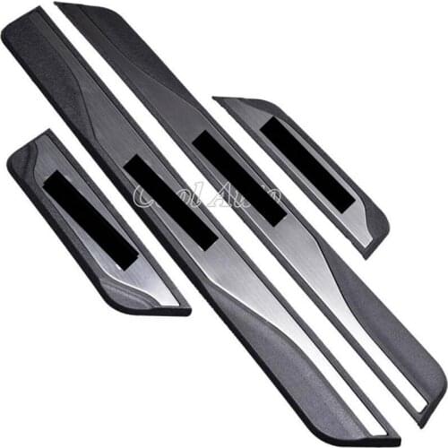 For Hyundai Kona 2019 High quality Stainless Car Door Sill Scuff Plate Guard Pedal Protectors