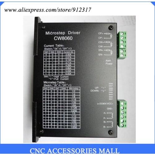 CW8060 Stepper Motor Driver 80VDC/6A/256 Microstep for CNC Router For Nema23,34 Stepper motor
