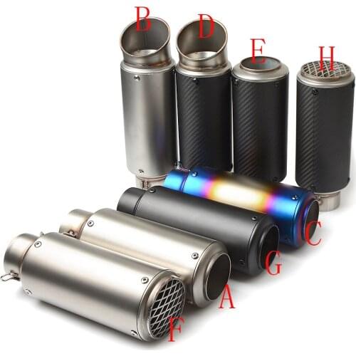 51MM 60MM Unversal Exhaust Motorcycle Muffler Pipe DB Killer for z800 z750 yamaha r6 mt07 fz6 r3 ninja 300 mt 09 xj6 Suzuki BMW