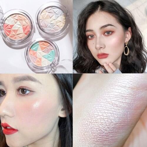 Highlighter Facial Bronzers Palette Powder Glitter Palette Makeup Glow Face Contour Shimmer Illuminator Nose Highlight Cosmetics