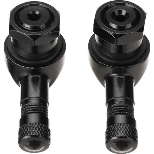 1Pair Motorcycle Wheel Tire Valve Stems Caps 90 Degree 11.3mm CNC Aluminum Alloy Moto ATV Accessories