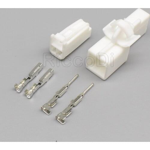 1/5/10/20Sets Unsealed 2 Pin/Way 7282-5845 7283-5845 Male Female Auto Reader Coil Plug Automotive Light Socket For Toyota