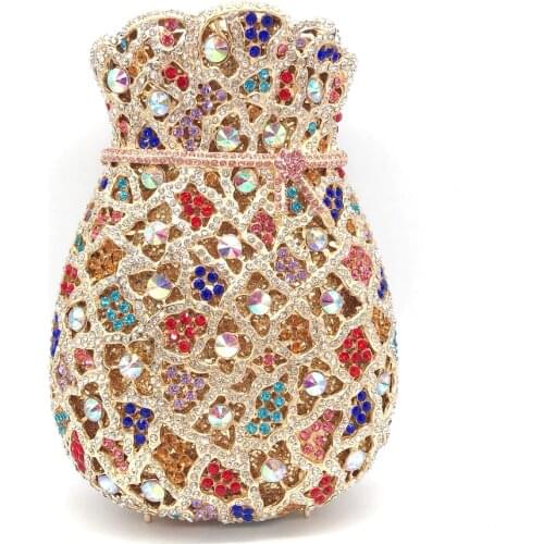 Bee In Fly New Style Purse Bag of Cash Bags Women Crystal Clutch Evening Purses and Handbags Party Dinner Evening Bag