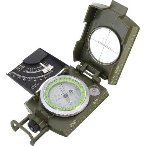 2019 New Professional Military Army Metal Sighting Compass clinometer Camping