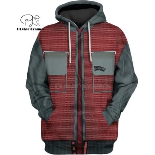 Back to the Future Part Marty 3d hoodies/Sweatshirt women men funny Harajuku Long sleeve streetwear Halloween cosplay apparel