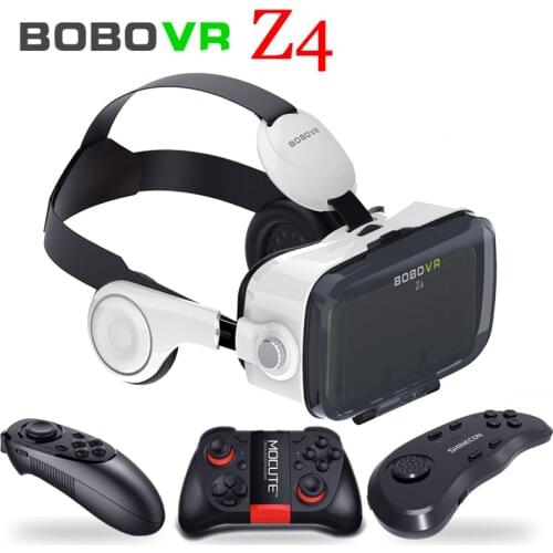 Original BOBOVR Z4 Leather Virtual Reality VR Glasses Headset 3D Cardboard Helmet Stereo Box BOBO VR for 4-6' Smart Phone
