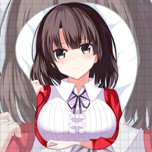 Original Passer-by Kato Hui Beauty Chest Stereo Mouse Pad Wristband Silicone Wrist Pad Two Dimensional Animation Desktop Mat