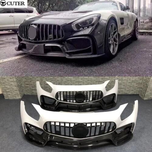 For AMG GT GTC GTS P style Carbon Fiber FRP front bumper for Benz AMG GT car body kit 15-19