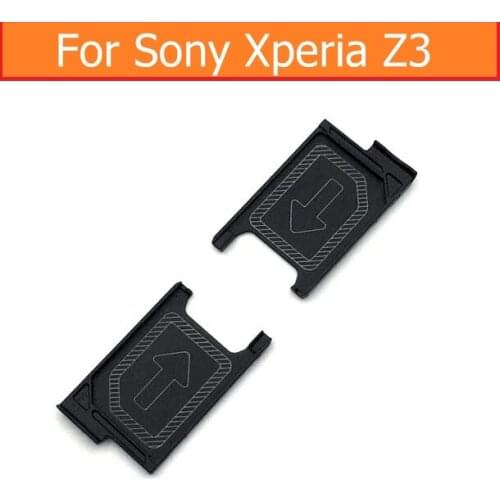 Genuine Sim Card tray Adapter for Sony Xperia Z3 L55T L55U D6633 D6603 D6653 Sol26 Sim Card Slot Tray for Sony Z3 sim card Tray