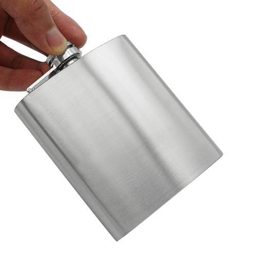 Portable 4 5 6 7 8 10 Oz Stainless Steel Hip Liquor Whiskey Alcohol Flask Cap Outdoor Portable Pocket Flasks Alcohol Bottle