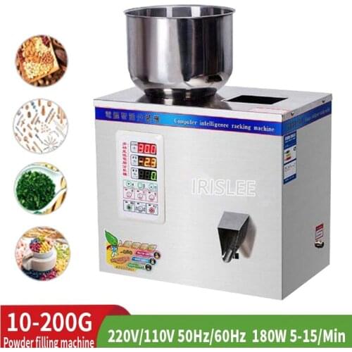 Factory Direct Sales 20-200g Tea Weighing Filling Machine Grain Medicine Seed Fruit Salt Weighing Packing Machine Powder Filler