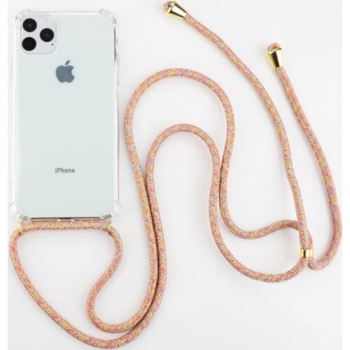 Strap Cord Chain Phone Tape Necklace Lanyard Mobile Phone Case for Carry Cover Case to Hang For iPhone XS Max XR X 11 8 6s Plus