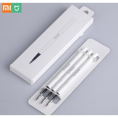 XiaoMi Mijia Sign Pens Signing Pens PREMEC Smooth Switzerland Refill MiKuni Japan Ink 3 Pieces In A Box Pens Black Refill