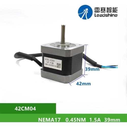 NEMA17 Leadshine 42CM04 0.45Nm 1.5A 2 phase Stepper Motor Shaft Diameter 5MM