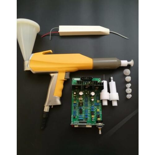 Whole set Electrostatic powder coating experiment system with electrostatic powder coating test spray gun with barrel for Gema