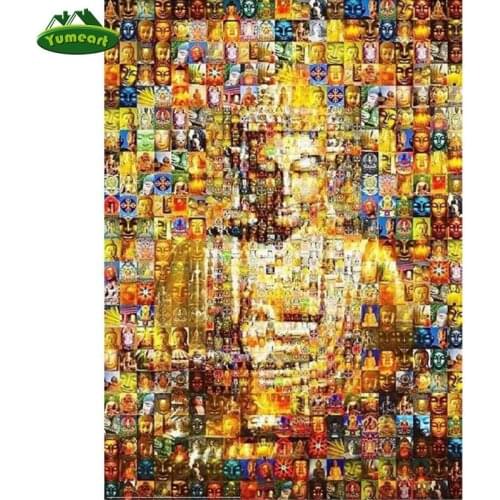 YUMEART Full Diamond Painting Buddha Icon Art Decor Embroidery Kits Diy Diamond Mosaic Picture of Rhinestones Dmc Hobbies Craft