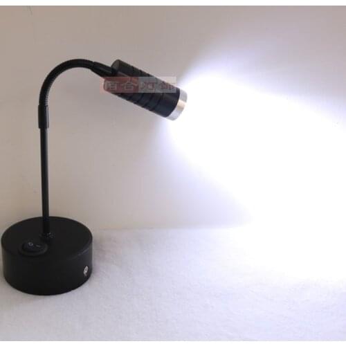 Charger LED Spotlight lights small cabinet lamp display cabinet light creative small black single heads Spotlight lamp-za SD66