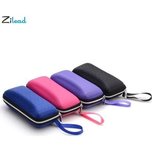 Zilead Eyewear Cases Cover Sunglasses Case For Women Glasses Box With Lanyard Zipper Eyeglass Cases For Men Storage GlassesCase