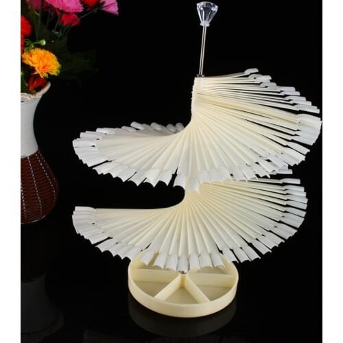 120 Sticks Nail Art Clear Large Display Stand Spiral False Nails Shelf Practice Tools Solon Nails Polish Gel Jewelry Packaging