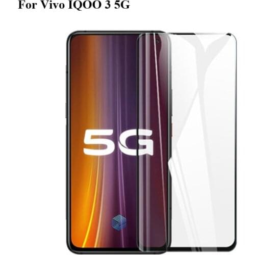 2PCS For Vivo IQOO 3 5G Glass Tempered Full Cover Tempered Glass Film Screen Protector For Vivo IQOO3 Film IQ OO 3