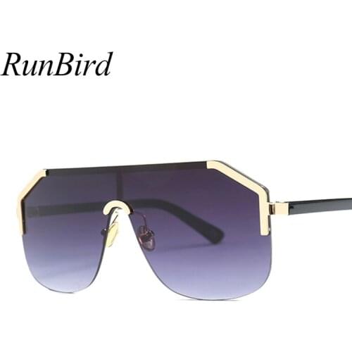 2018 New Fashion Clear Pink Rimless Sunglasses Women Men Luxury Oversized Metal Sun Glasses Eyeglasses Lentes de sol 5254R