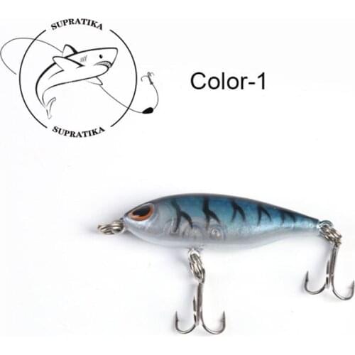 3D Eyes 8#Hooks Professional Fishing Lure Hard Bait 45mm/3.5g Artificial Minnow High Quality Plastic Fishing Lure Bionic