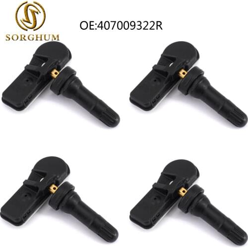 4pcs 407009322R Tire Pressure Sensor 433MHZ TPMS Fits For Dacia Duster Lodgy Sandero