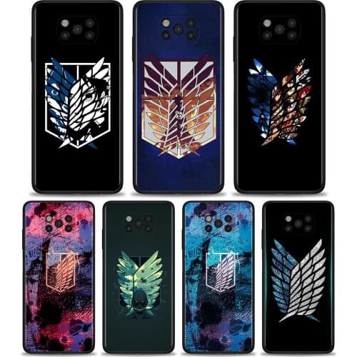 Attack On Titan Logo Silicone Soft Pnone Case For Xiaomi Mi Poco X3 NFC Pocophone F1 M3 Pro 5G F3 Back Cover Fundas Housing